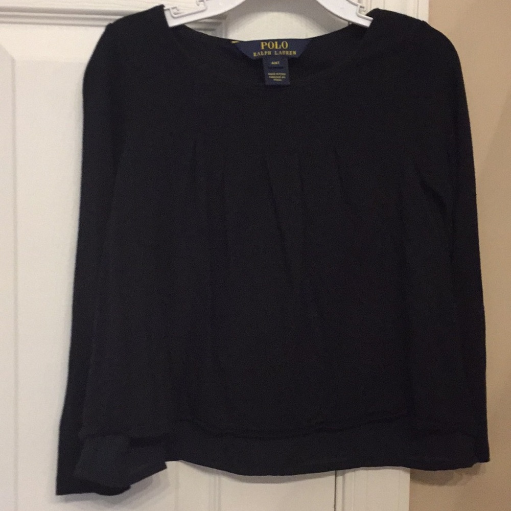Black long sleeve shirt POLO size 4